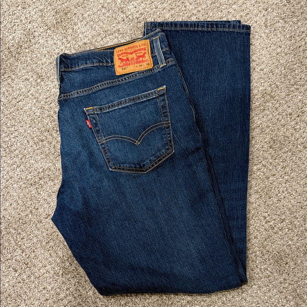 Levi's Men's Dark Blue Straight Jeans